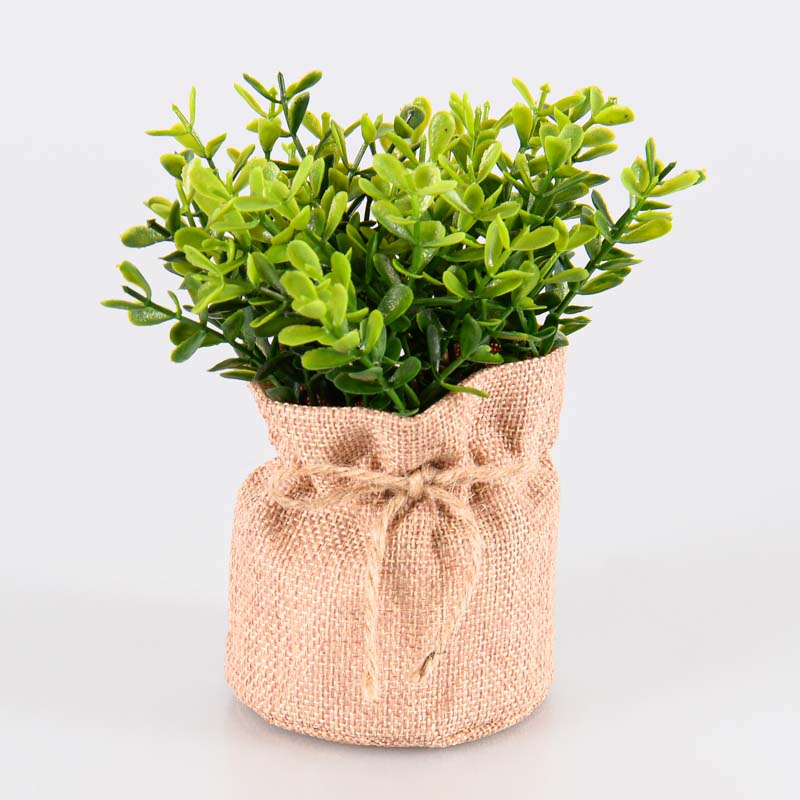 Petit buis artificiel dans pot