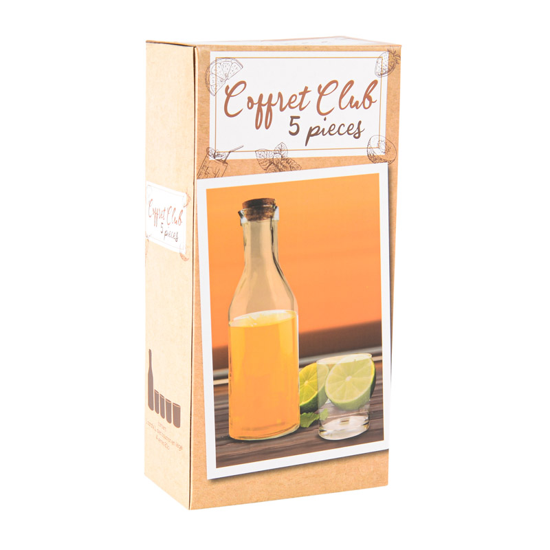 Coffret Club carafe + 4 verres