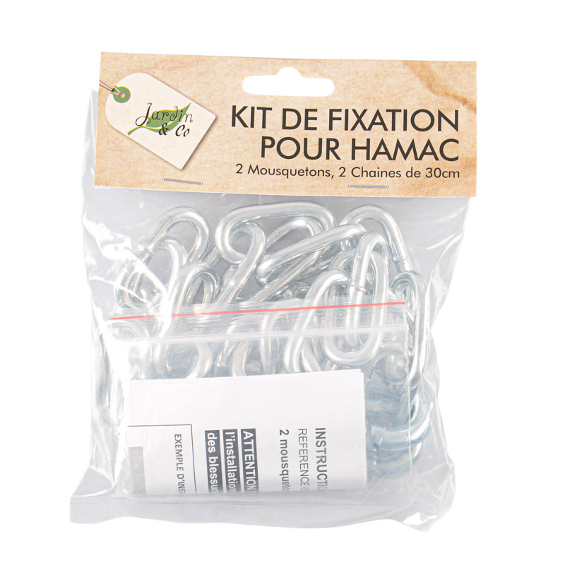 Kit fixation chaines pour hamac