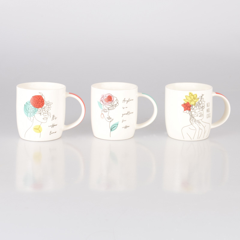 Mug visage abstrait