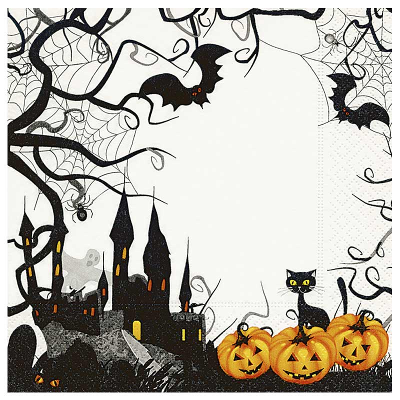 20 serviettes 'Halloween Castle'