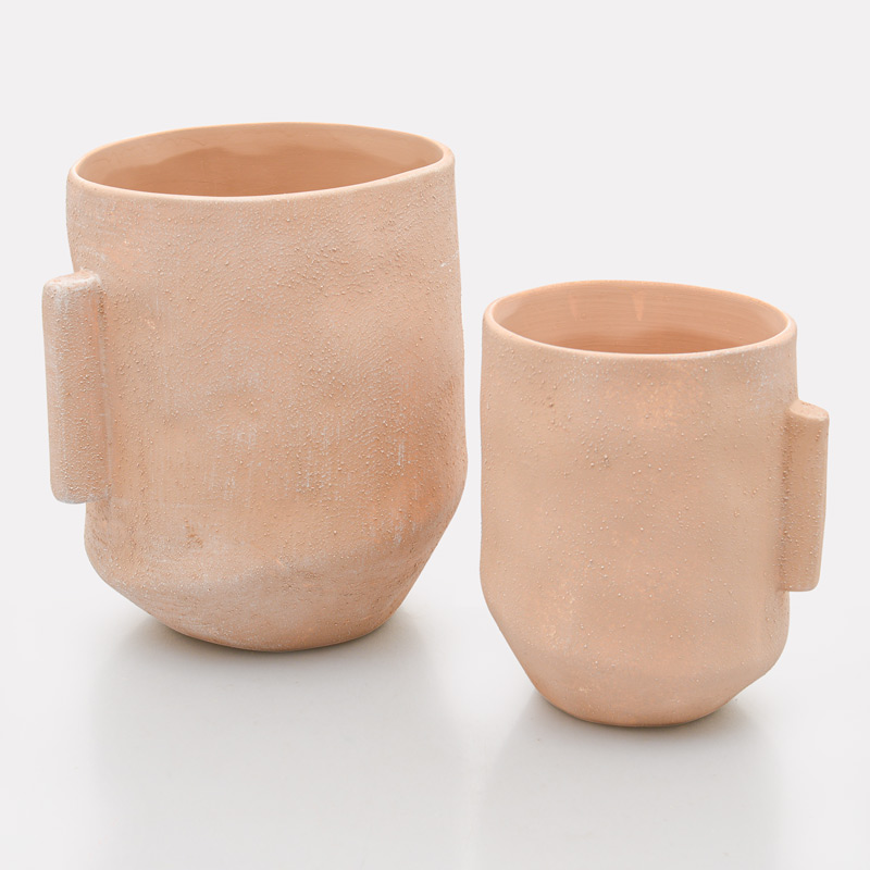 Vase 'Delta' terracotta 