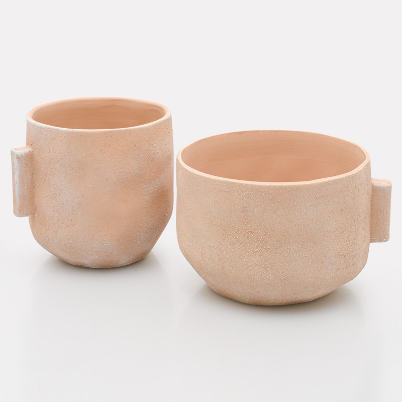 Vase 'Delta' terracotta 