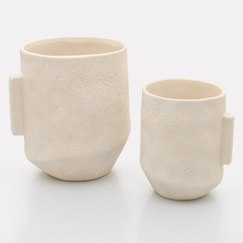 Vase 'Delta' crème