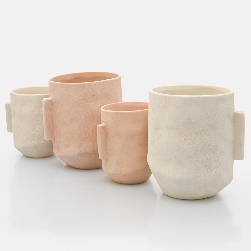 Vase 'Delta' crème