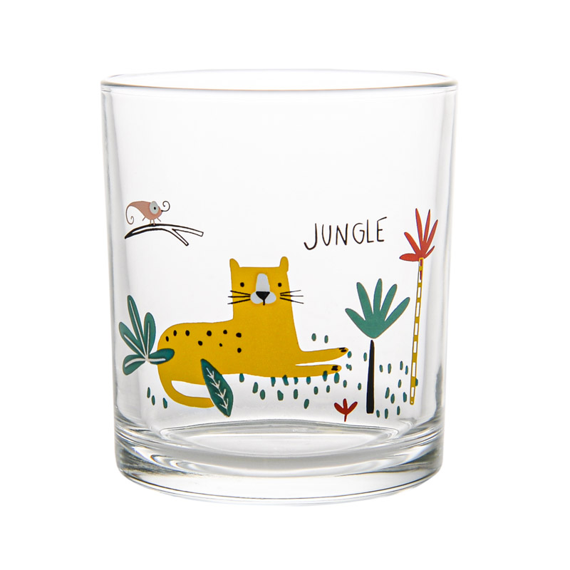 Verre décor 'Jungle Kids'