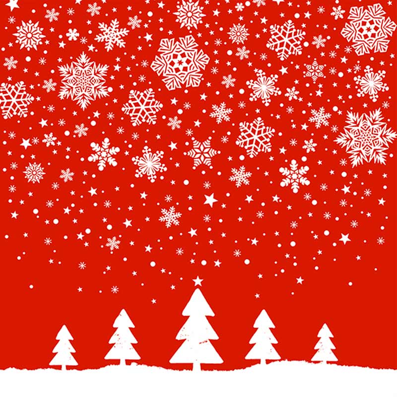 20 serviettes 'Noël trees and crystals'