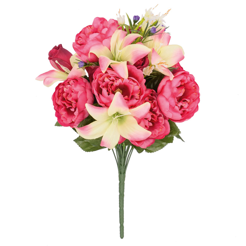 Bouquet de pivoines et roses