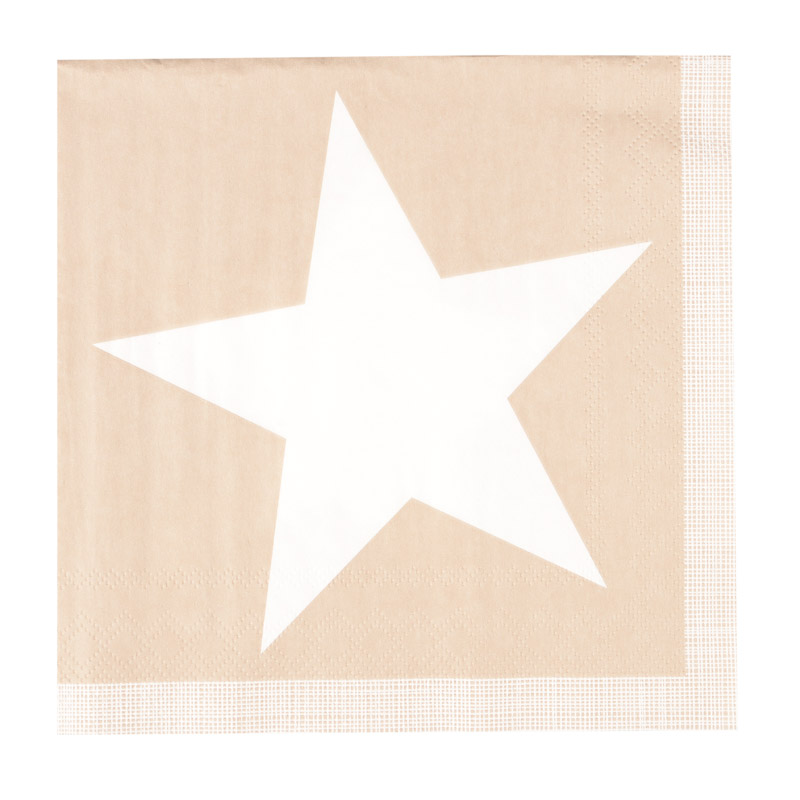 20 serviettes 'Pure Star'