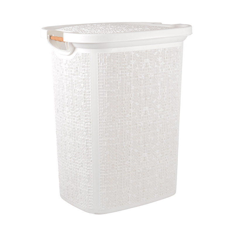 Panier à linge 40L rond Costa blanc - Blanc - Kiabi - 47.41€