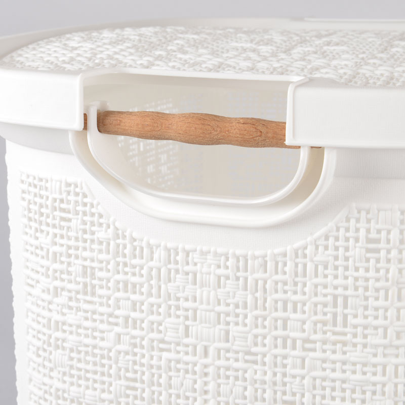 Coffre à linge  'Oskar' blanc