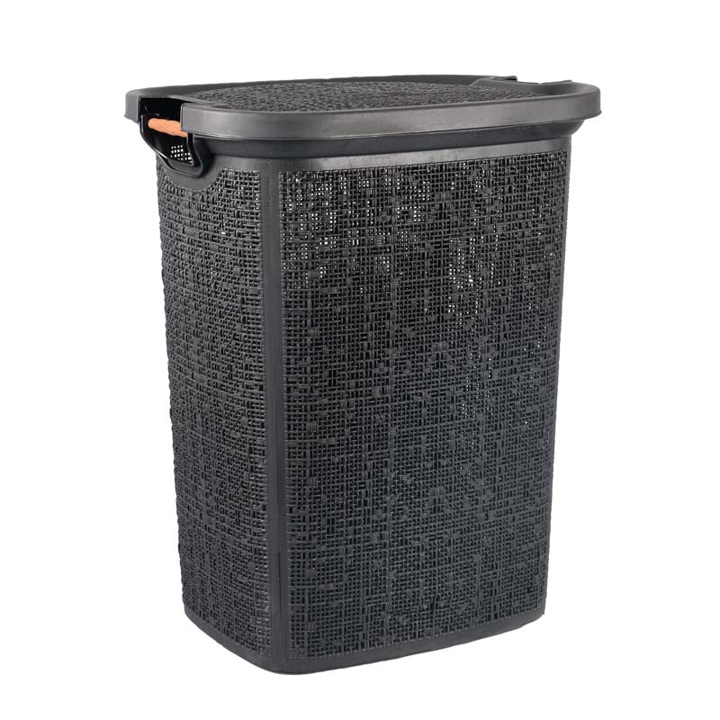 Panier à linge  'Oskar' noir