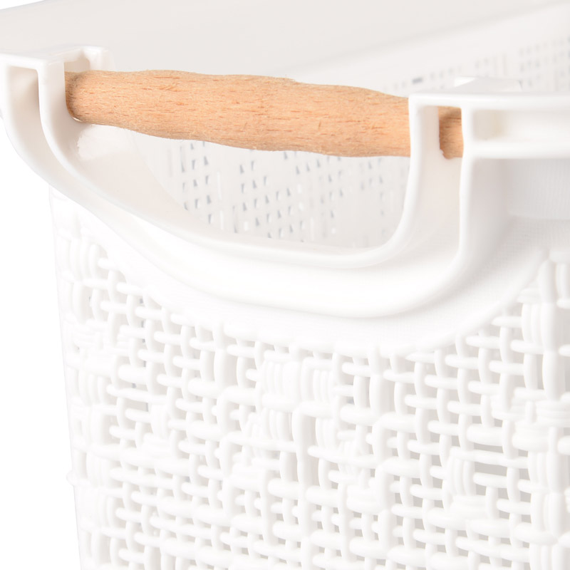 Panier de rangement 7L 'Oskar' blanc
