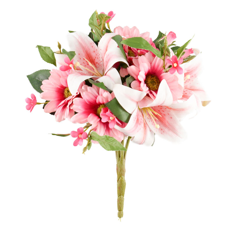 Bouquet de lys et de gerberas