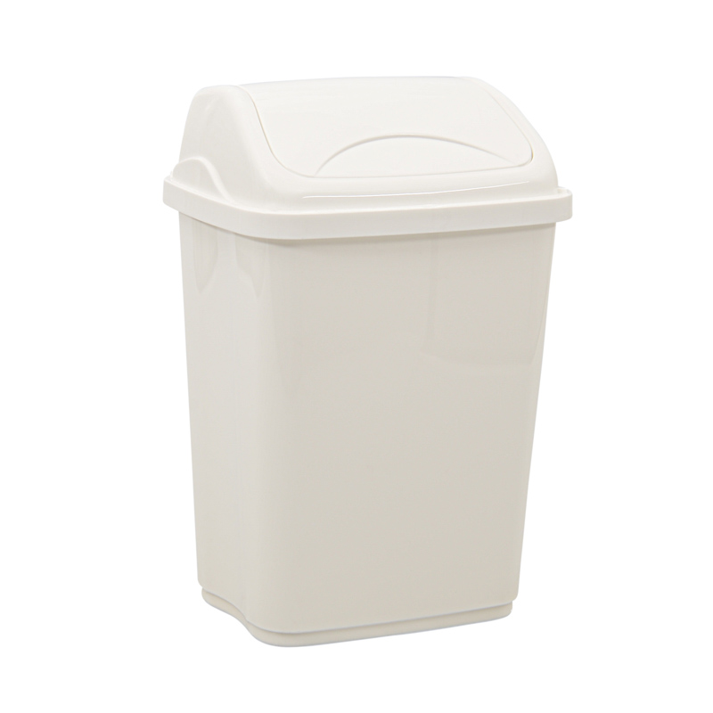 Poubelle 'Flip' blanche 5L
