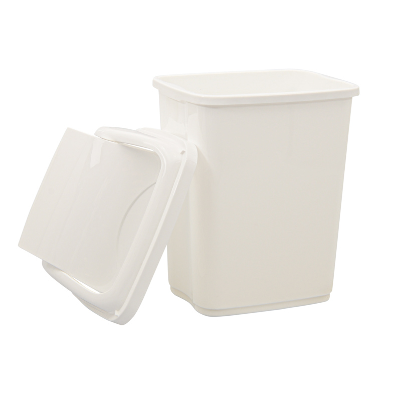 Poubelle 'Flip' blanche 5L