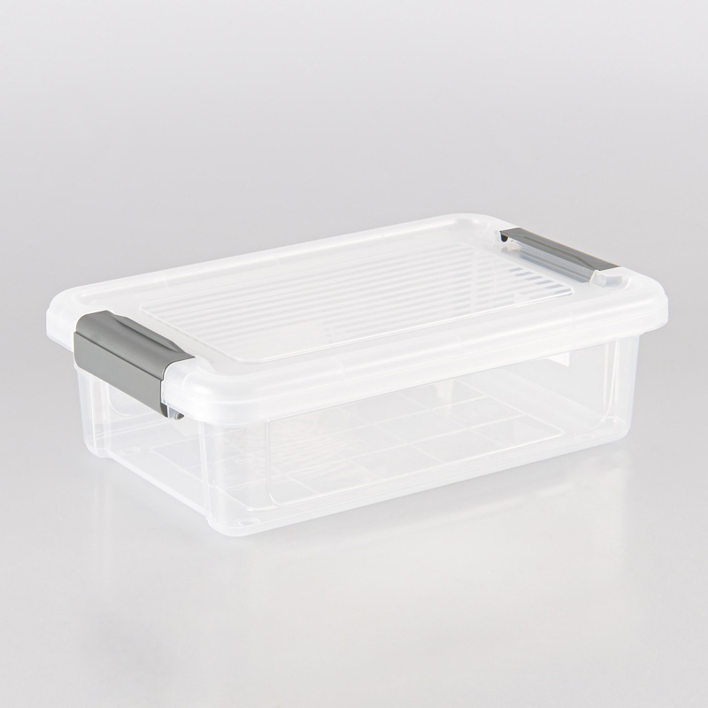 Bac de rangement plat transparent 3L
