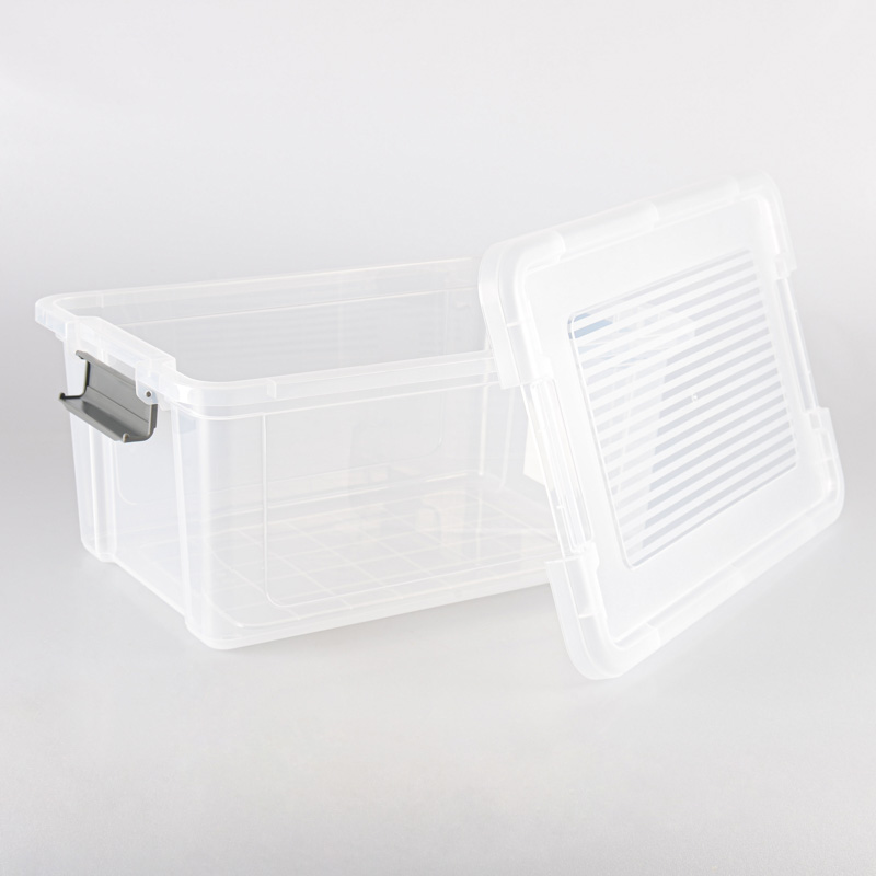Bac de rangement transparent 16L
