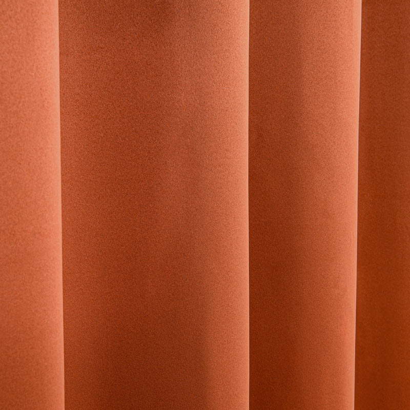 Rideau 'Occultant uni' terracotta