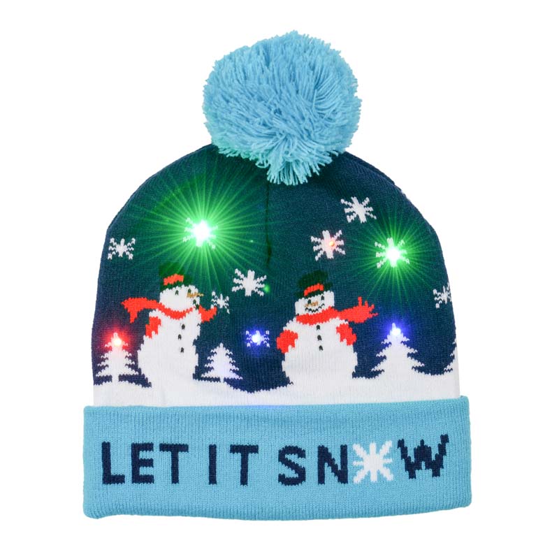 Bonnet de Noël lumineux adulte