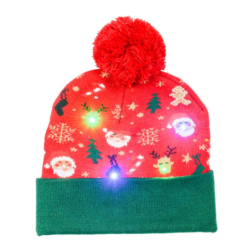 Bonnet de Noël lumineux adulte