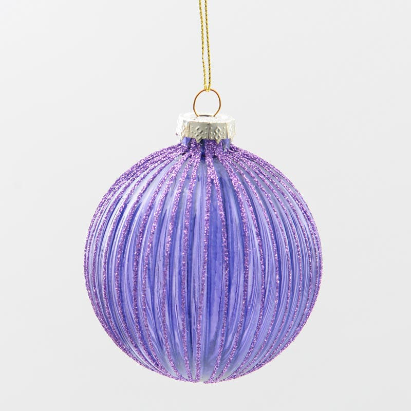 Boule en verre 'Violet'