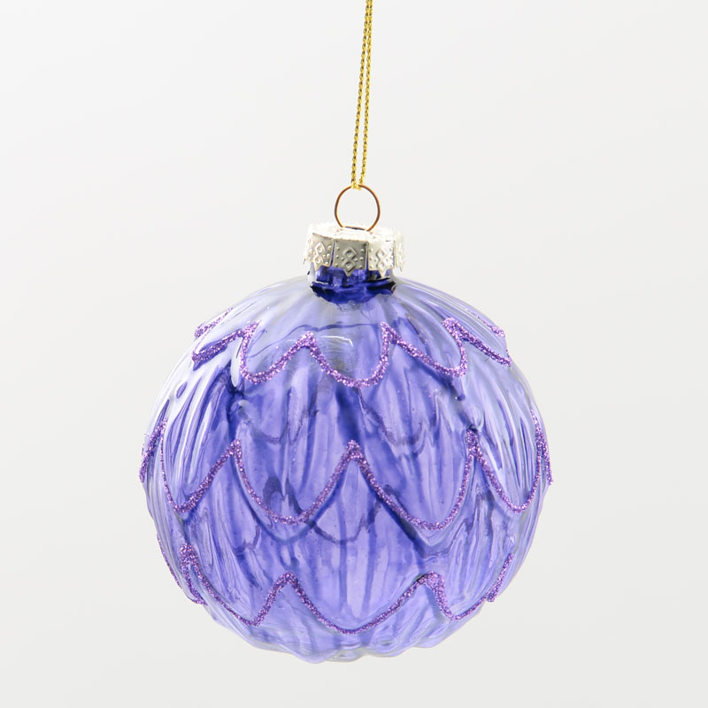Boule en verre 'Violet'