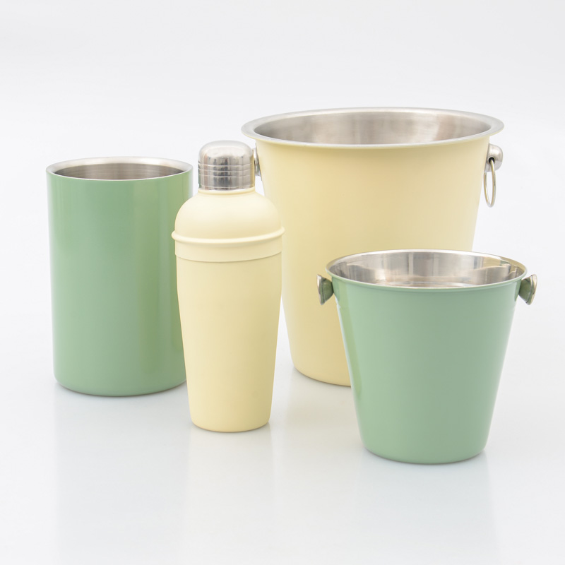 Seau à glace vert d'eau 
