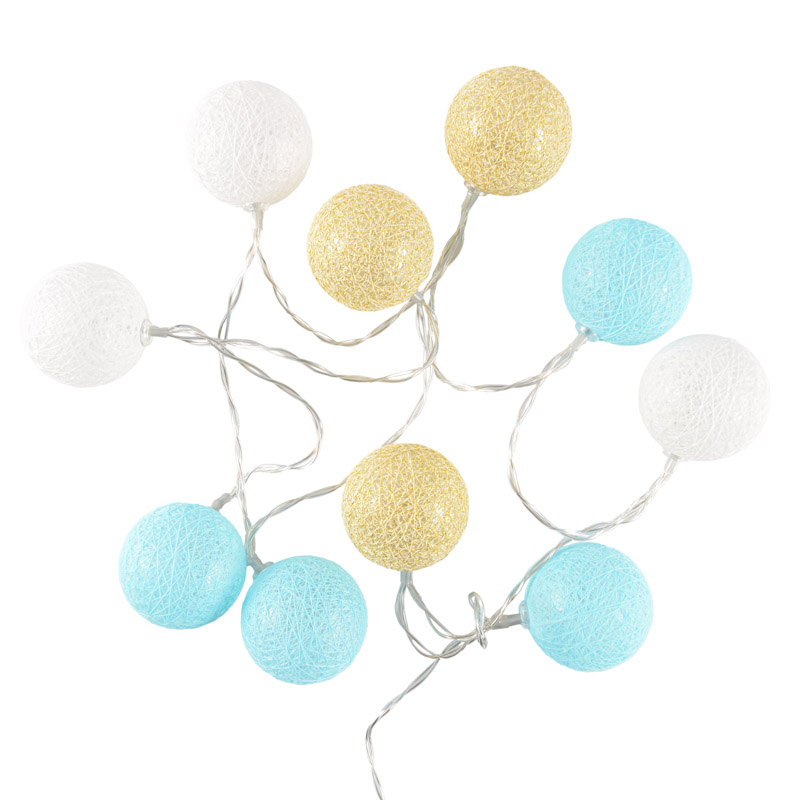 Guirlande 10 boules lumineuses