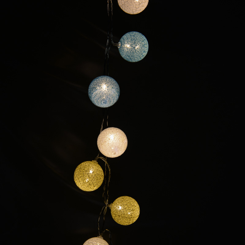 Guirlande 10 boules lumineuses