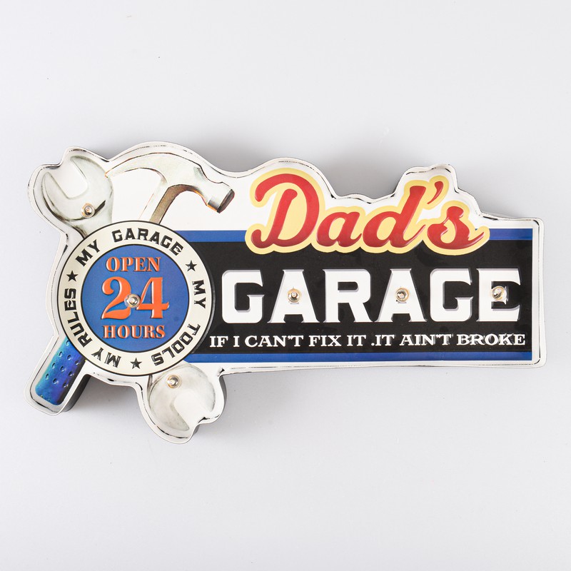 Décoration murale 'Garage' 6 LED