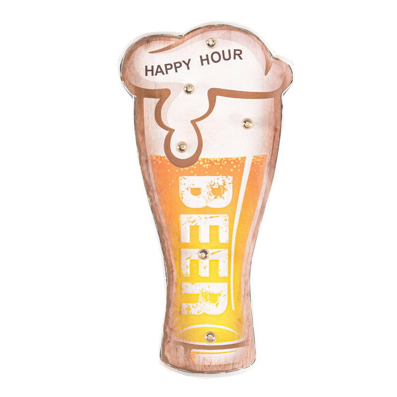 Décoration murale 'Happy Hour' 6 LED