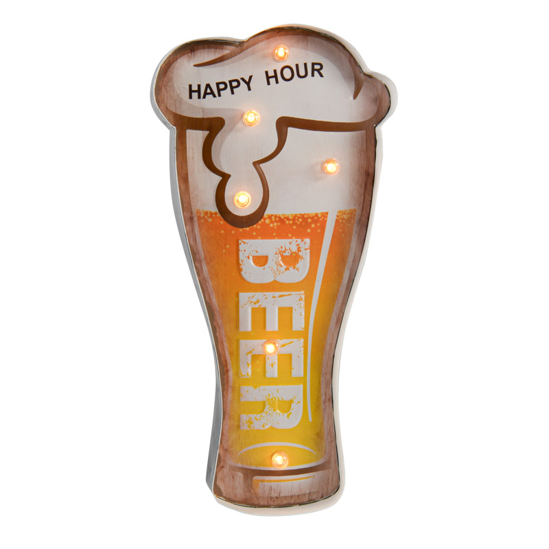 Décoration murale 'Happy Hour' 6 LED