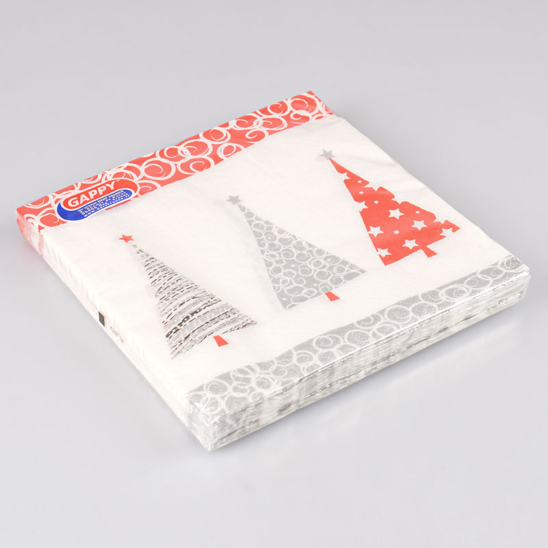 Lot de 20 serviettes 'Sapin de Noël'