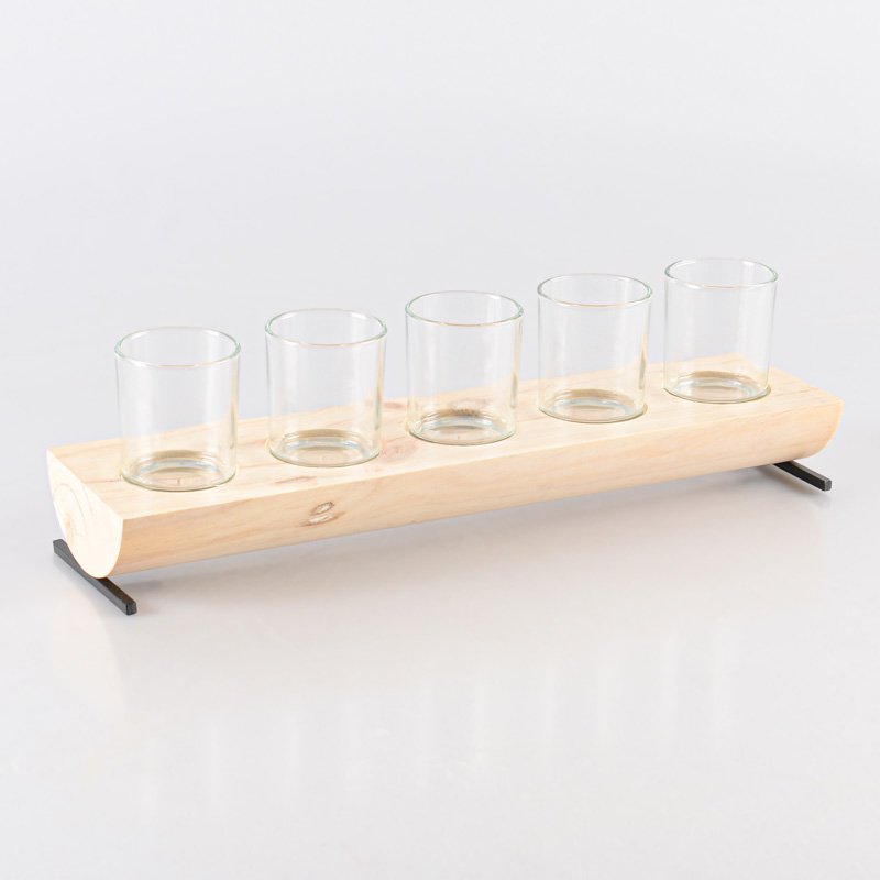 Centre de table avec porte-bougies 