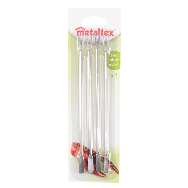 4 mini fourchettes pour homard