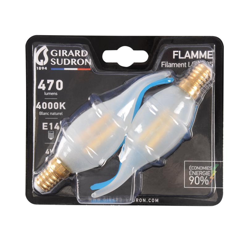 2 ampoules filament LED