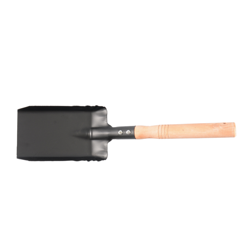 Pelle pour barbecue noir en metal, bois - L'Incroyable