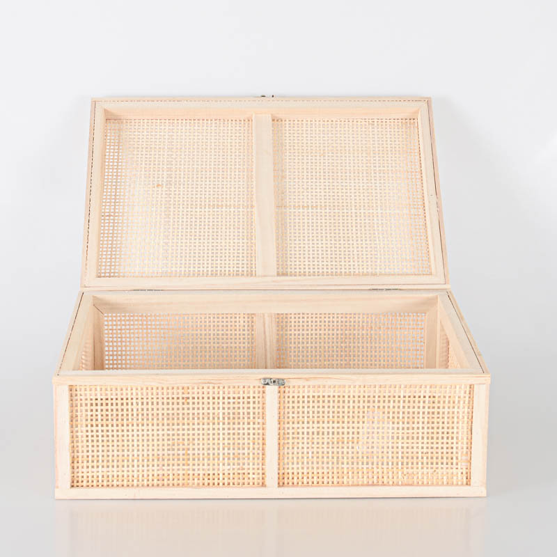 Malle en rotin 'Travel' beige