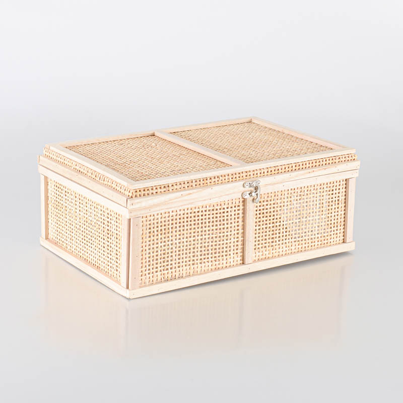 Malle en rotin 'Travel' beige