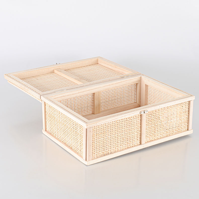 Malle en rotin 'Travel' beige
