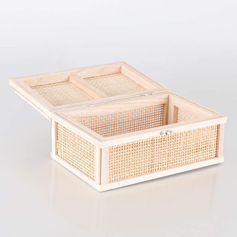 Malle en rotin 'Travel' beige