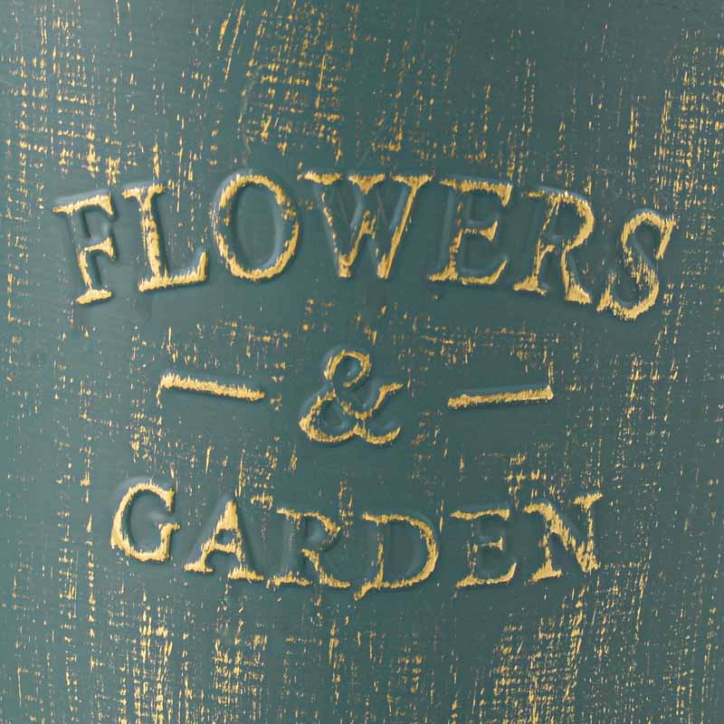 Cache pot 'Flowers Garden' bleu