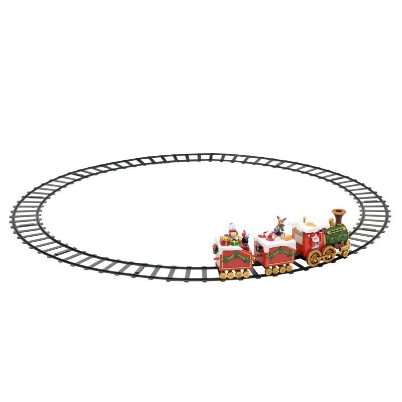 Train de Noël rouge/vert - L'Incroyable