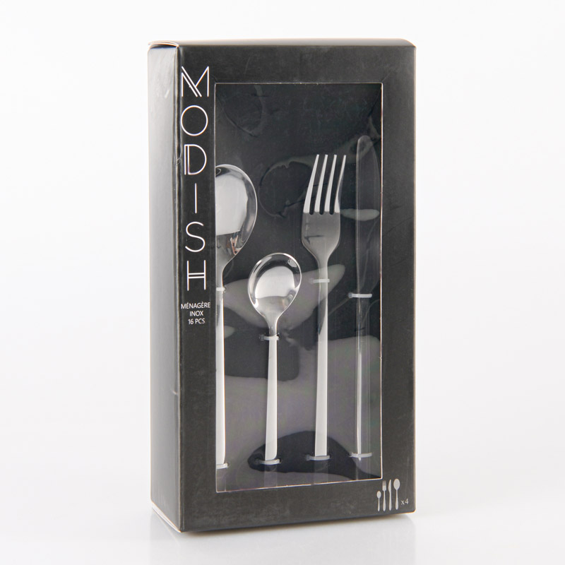 Ménagère 'Modish' 16 pièces en inox