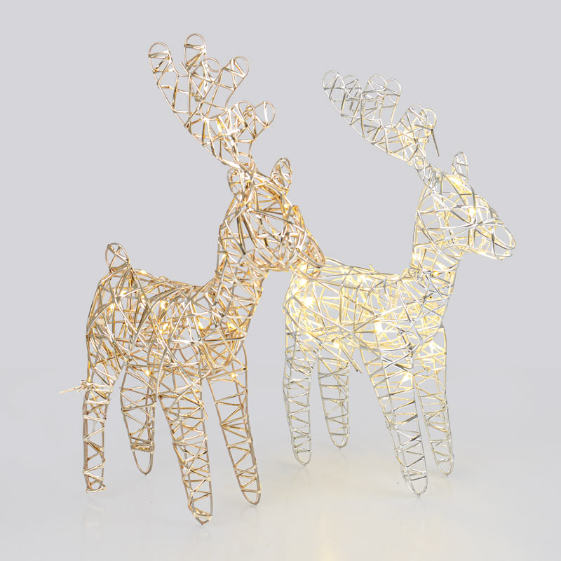 Renne lumineux de Noël 38cm