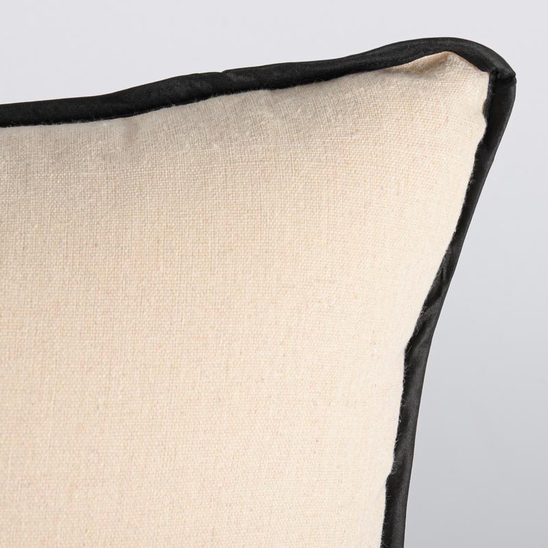 Coussin 'Nala' grège et noir 