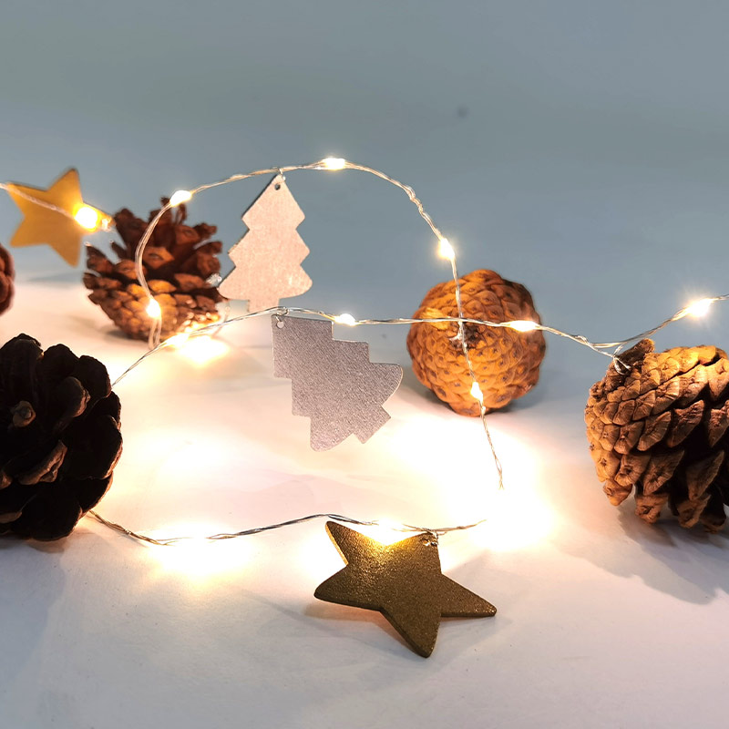 Guirlande électrique 30 LED blanc chaud