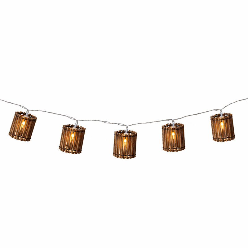 Guirlande lumineuse de lanternes 10 LED blanc