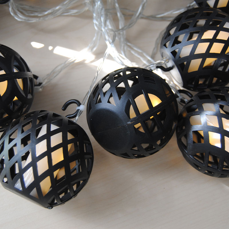 Guirlande lumineuse de lanternes 10 LED blanc